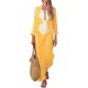 thumbnail image 1 of Vestido maxi largo de manga larga de Paisley para mujer Vestido de caftán de lino de algodón holgado Adepaton CJWUS-4518, 1 of 1