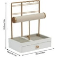 thumbnail image 2 of Multi-Functional Jewelry Stand, Necklace, Bracelet, Earring, and Chain Organizer Holder for Home (White), 2 of 7