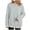 D3-Grey, variant on CAUYDY Women's Crewneck Sweatshirt Layered Hem Pullover Top with Ribbed Cuffs Slouchy Street Style Sweatshirts Pink Sizes L