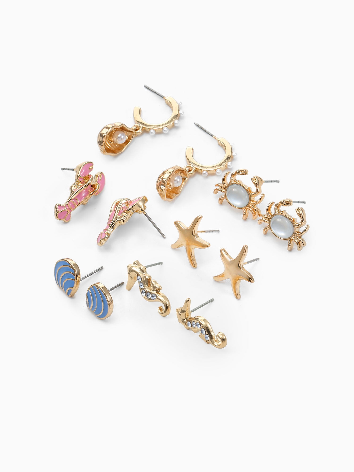 Packed Party Under the Sea Earring Set, 6 Pair