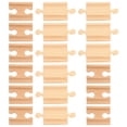 thumbnail image 4 of FELTECHELECTR 18 piezas de accesorios para vías de tren, vías de tren de madera, bloques para ensamblar, vías de tren de juguete de madera, 4 of 6