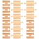 thumbnail image 4 of FELTECHELECTR 18 piezas de accesorios para vías de tren, vías de tren de madera, bloques para ensamblar, vías de tren de juguete de madera, 4 of 6