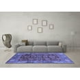 thumbnail image 3 of Ahgly Company Indoor Square Oriental Blue Traditional Area Rugs, 4' Square, 3 of 4