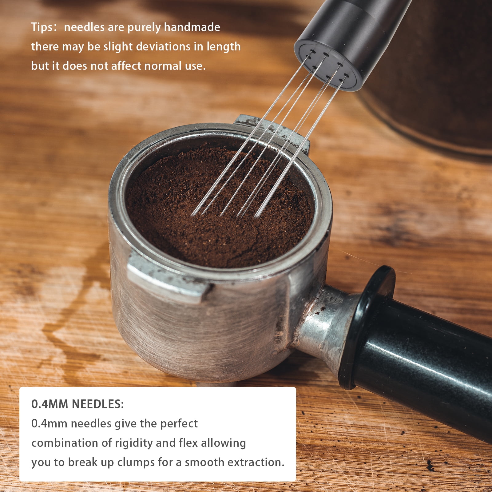TWIPPI WDT Tool Espresso Stirrer - WDT Espresso Distribution Tool | No  Sharp Needles 304 Stainless Stirrer Tool Distributor Espresso Accessories 
