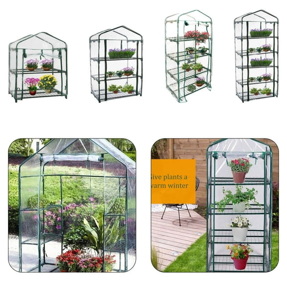 Compact Mini Greenhouse Bag with Rust-Proof Frame & Transparent PVC Cover for Balcony Plant Protection and Extended Growing Season NAJKZA | A