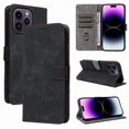 thumbnail image 3 of Phone Wallet Case for iPhone 15 with Stand - Leather Folio Cover & Card Slots Black, 3 of 5