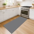 thumbnail image 2 of iOhouze Washable Runner Rug 2x5 Non Slip Carpet Runners for Hallways Cotton Kitchen Runner Rugs with Rubber Backed Braided Indoor Floor Runners for Entryway Hallway Kitchen Bedroom, Gray, 2 of 8