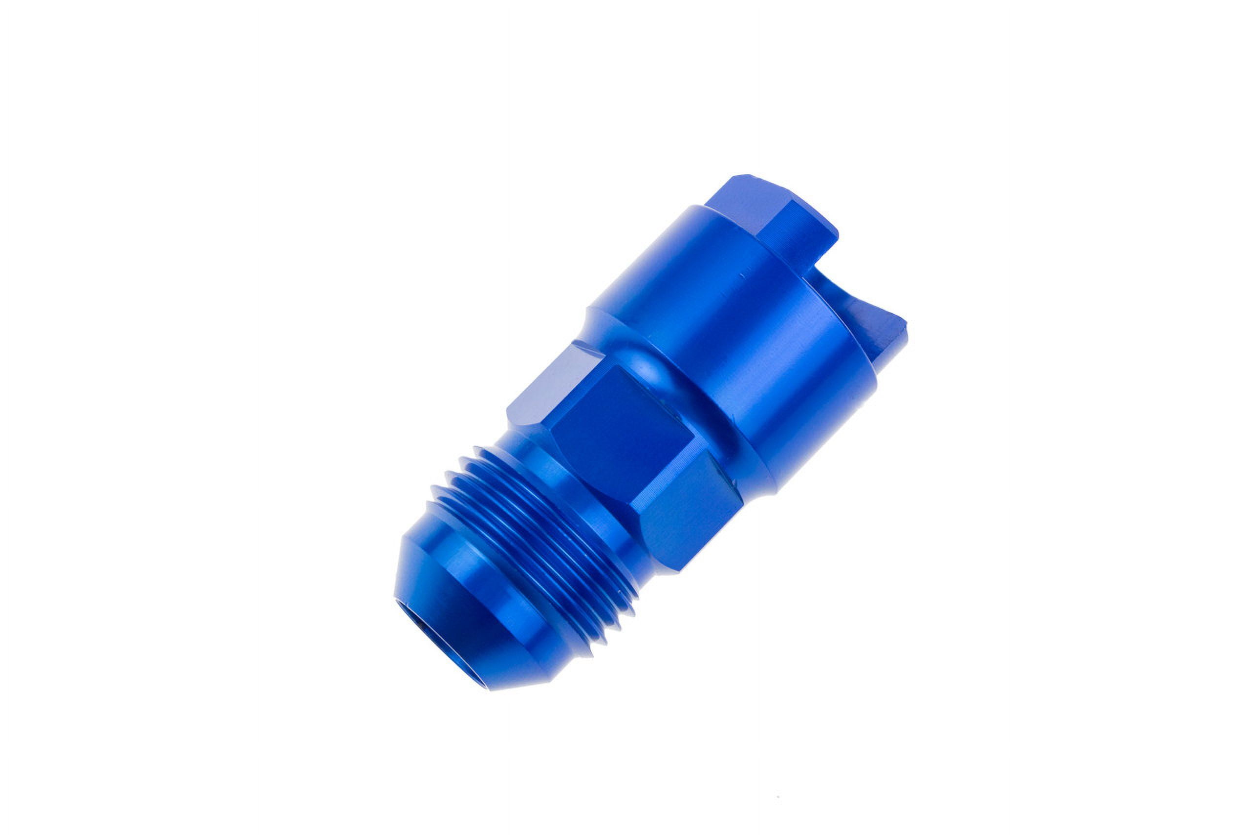 EFI Fitting -06 AN Male to 5/16" SAE Quick-disconnect Female - Blue