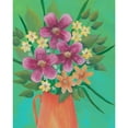 thumbnail image 3 of Moore, Regina 12x14 Black Modern Framed Museum Art Print Titled - Jubilant Floral II, 3 of 5