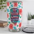 thumbnail image 2 of christian Tumbler 20oz with Lid and Modern Aesthetic Gear and Rose Art Gift, 2 of 6