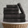 thumbnail image 3 of Regal Ruby, 6 Piece Towel Set, 2 Bath Towels 2 Hand Towels 2 Washcloths, Soft and Absorbent, 100% Turkish Cotton Towels for Bathroom and Kitchen Shower Towel, Grey, 3 of 6