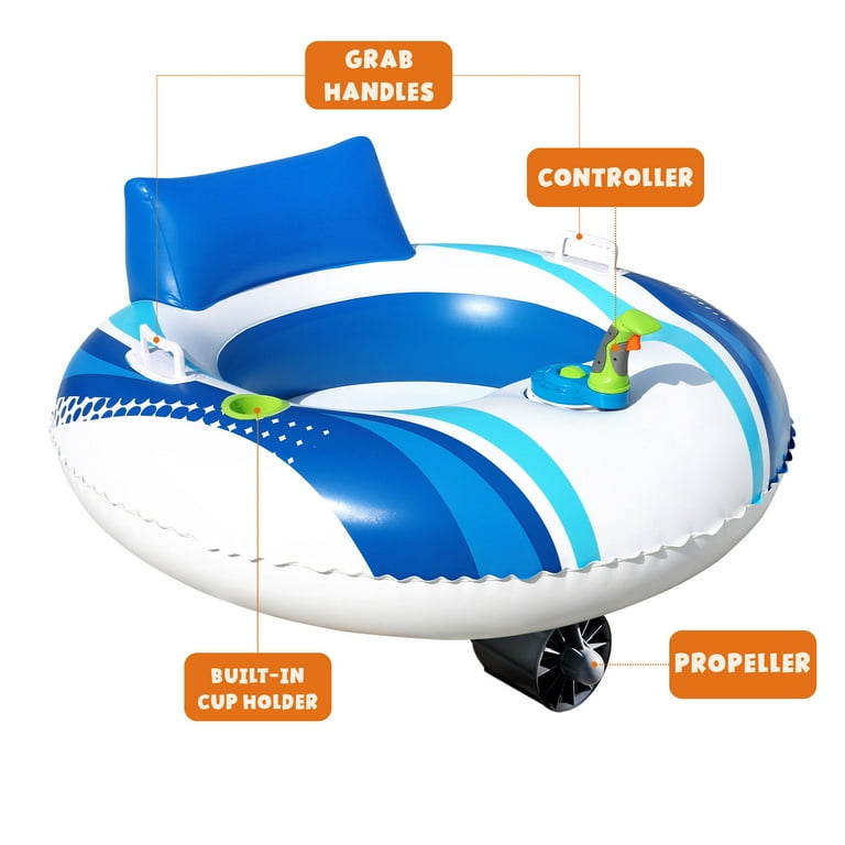 Banzai Motorized Inflatable Pool Float Cruiser Water Float