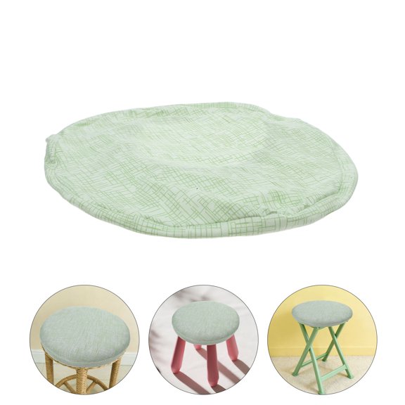 MOKKHNB 3-Pack Light Green Round Barstool Seat Covers, Elastic Stretch Washable for Stylish and Seating