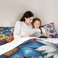 thumbnail image 5 of Manfei Chic Floral Flowers Bedding Comforter Set 2pcs for Boys Girls,Spring Garden Twin Comforter Sets Microfiber,Vintage Aesthetics Breathable Bedding Set,Lightweight Room Decor,Reversible, 5 of 8