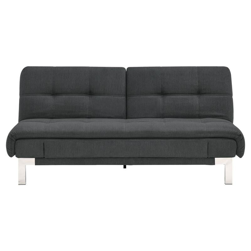 Hawthorne Collection Convertible Chaise Lounge in Charcoal 