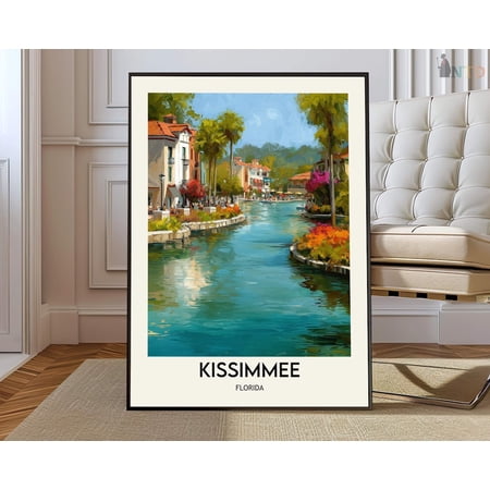 Kissimmee Florida Orlando Area Poster, Unframed Paper Poster 8x10in