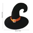 thumbnail image 3 of Deeceymbur Handcrafted Witch Hat Adjustable Chin Strap Unisex Adult Festival Collectible 15.35x17.32in, 3 of 6