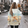 thumbnail image 3 of COEQINE Pullover Sweatshirts Oversized Women's Hoodies Soft Long Sleeves Cozy Y2K Fashion Loose Sweatshirt Lightweight Casual Starfish Printing Fall winter Outfits Clothes, M, 3 of 7