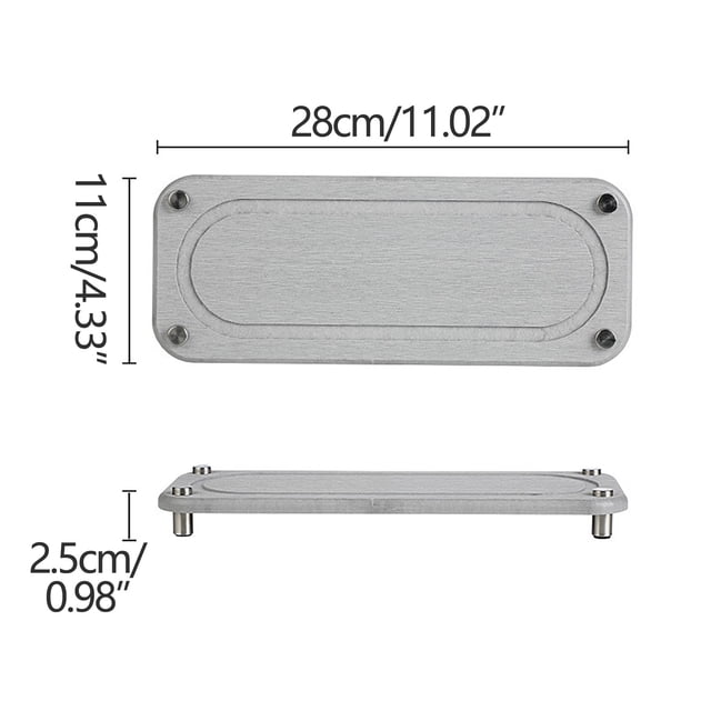 Diatomite Absorbent Sink Mat With Stainless Steel Feet And Rubber Bottom For Soap Bottles Brushes And Makeup Containers