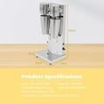 thumbnail image 5 of Electric Milkshake Maker,  Stainless Steel Milk Shake Machine Drink Mixer Adjustable Speed Malt Maker Machine Smoothie Milk Foam Tea Mixer Blender + cups (2 Head), 5 of 7