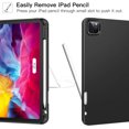 thumbnail image 3 of Funda para iPad Pro 11 2020 (2.ª generación), funda protectora ultrafina de TPU suave con soporte para lápices, función de reposo/activación automática para iPad Pro de 11 pulgadas 2020, color negro oso de fresa  Electrónica, 3 of 5