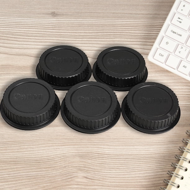 5 uds tapa de lente trasera cubierta antipolvo para Canon EF ES-S EOS Series lente negro