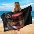 thumbnail image 3 of XYZCANDO Dachshund Car Seat Cover Towel Non Slip Backing Sweatproof Cushion Protector Removable Automotive Accessories with Storage Bag Universal Fit for Cars SUV Sedans, 3 of 7