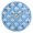 Gold, variant on Round Art Wall Clock Vintage Oil Painting Texture Decorative Clock Gold Pointer, Multi-Purpose Desktop & Hanging Creative Decor Clock for Home Living Room Fleur De Lis Sky Blue Motif