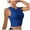 Blue, variant on Plus Size Bras for Women Women's Cross Back Sports Bra Padded Strappy Medium Support Yoga Bra for Workout Fitness Black,S