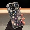 thumbnail image 3 of Funda de teléfono YTanazing para iPhone 16 Pro Clear Cute 3D Stars, 3 of 6