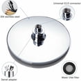 thumbnail image 4 of Anti-Limescale Shower Head, Stainless Steel Shower Head, Rain Shower Head, Water Saving and High Pressure Fixed Shower Head for Bathroom, Silver, 4 of 5