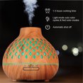 thumbnail image 3 of Lingouzi Air Humidifier,Wood Aromatherapy Machine,Light Change Air ARO-ma Diffuser,4 Timer,Quiet Home Bedroom USB Air Humidifier,Remote Control Replenishment Instrument, 3 of 7