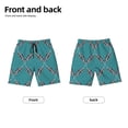 thumbnail image 2 of PAYOHTO Leafy Trellis on Teal Boys Swim Trunks Quick Dry Beach Boardshorts for Teen Boys Bathing Suit Swimwear for Boys, 2 of 7