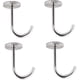 thumbnail image 1 of Stainless Steel Screw Rack, Large Vaulted Ceiling Hook, Hanger, Plant Hanger (10.4cm, 4pcs), 1 of 5