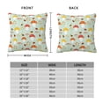 thumbnail image 2 of Yiaed Mushroom Bee Print Pillow Covers Super Soft Decorative Square Throw Pillow Covers Case Cushion Covers for Sofa Couch Bedroom Car Decor（No pillow core）-12"x12", 2 of 7