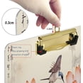 thumbnail image 3 of Coolnut Acrylic Clipboards with Low Profile Clip, A4 Standard Size 9" x 12.5" File Holder for Writing Drawing, Clip Boards for Doctors Offices, Chinese Hummingbirds Florals Gifts, 3 of 7