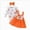 Orange 0726, variant on 12-18 Months Infant Baby Girl Clothes,Long Sleeve Fall Winter Clothes Newborn Outfits Ruffle Sleeve Romper Bodysuit Floral Overall 0 3 6 9 12 18 Months Girl Outfits Set,Light Green