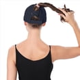 thumbnail image 5 of Gorra de Béisbol de de Caballo Alta para Mujer, Gorra Deportiva de de Secado Rápido y Rendimiento para Correr. Azul Marino Talla Única, 5 of 5