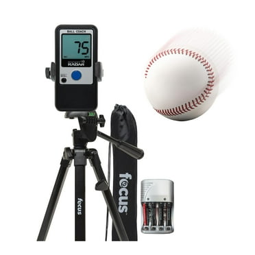 Pocket Radar Ball Coach / Pro-Level Speed Training Tool and Radar Gun  Focus Full Sized 59" Photo & Video Tripod   Square Jellyfish Pocket-Sized Spring Tripod Mount for Smartphones 2-1/4 - 3-5/8" Wide