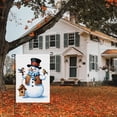 thumbnail image 2 of Christmas Versatile Outdoor Garden Flag Snowflakes Snowman Washable Chic Garden Flag Winter-featured Yard Flag for Front Door Home Backyard Patio Yard Decoration 28x40 Inch, 2 of 6