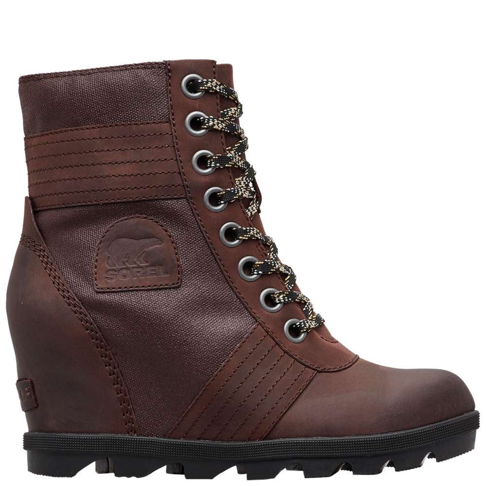 sorel lexie wedge boot black