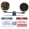 thumbnail image 2 of 2 PCS Messy Bun Hair Piece Wavy Curly Hair Bun Scrunchies Extensions Synthetic Chignon Thick Updo Hairpieces for Women Girls, 2 of 6