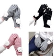 thumbnail image 2 of Yoetaun Camellia Pearls Mittens Winter Full Finger Warm Touching Screen Keep Warm Outdoor Thermal Gloves Gloves Pink, 2 of 8