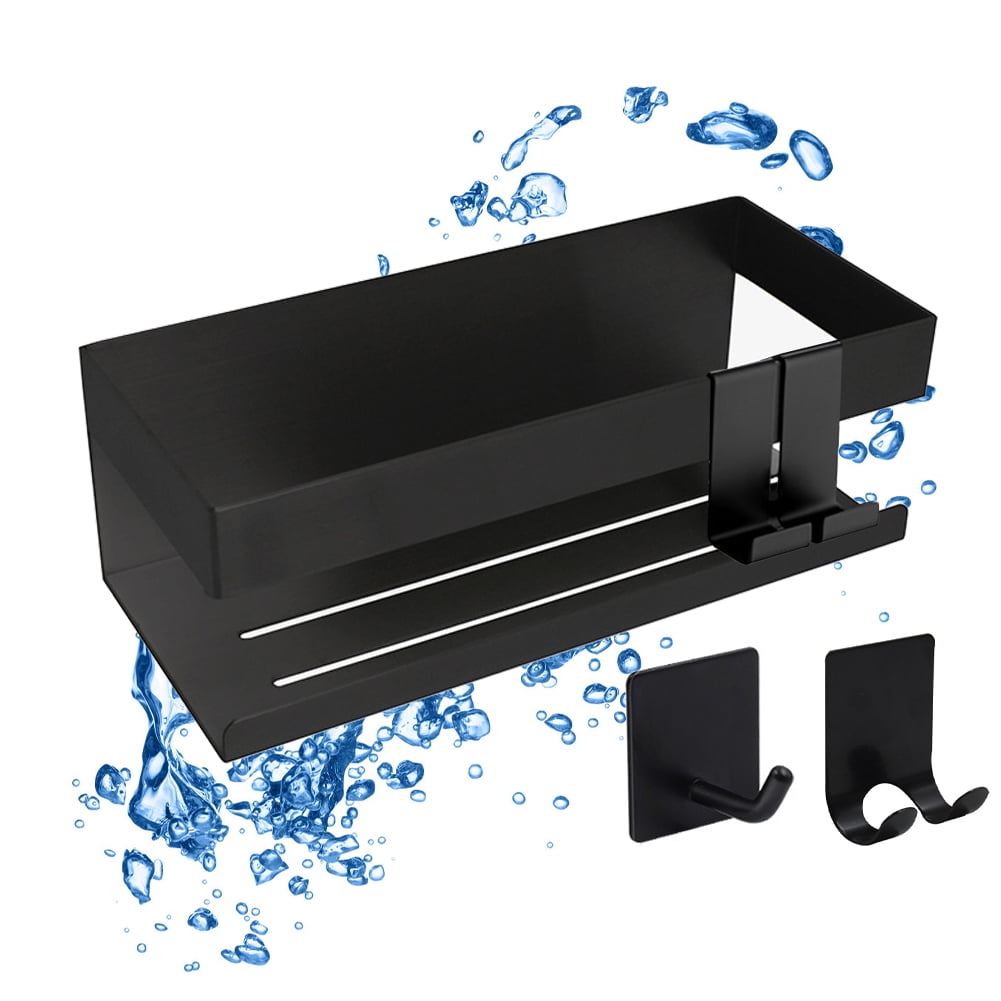 Shower Shelf Without Drilling, Shower Shelf Black Stainless Steel