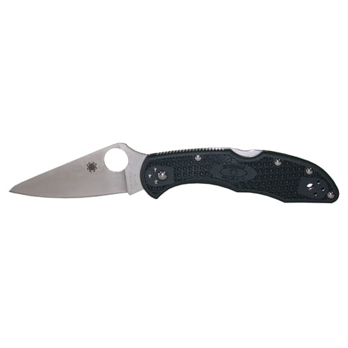 Spyderco Delica 4 ZDP189 FRN Handle Folding Pocket Knife, Plain Edge