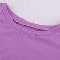 thumbnail image 5 of SYNPOS 4-13Y Child Girls Long Sleeve Knot Front T-shirt Plain Basic Tunic Shirts, 5 of 8