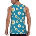 thumbnail image 3 of Haiem Daisies Flowers Men Workout Tank Top Gym Bodybuilding Sleeveless Muscle T Shirts Athletic Tank Breathable Workout Shirt-XX-Large, 3 of 9