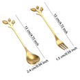 thumbnail image 2 of 12 piezas de cucharas de azúcar para té, cuchara para té y café de postre de acero inoxidable, tenedor de té de acero inoxidable, tenedores de postre para aperitivos, 2 of 5