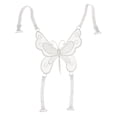 thumbnail image 1 of Correa de sujetador de mariposa Correa de sujetador con de mariposa Encaje ajustable Todos los 3 colores Blanco Zulema sujetador de reemplazo de correas de sostén, 1 of 8
