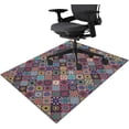 thumbnail image 1 of Office Chair Mat for Hardwood Floor Floral Mandala 36"x48" Computer Gaming Chair Mat Anti-Slip Office Rugs Floor Protector for Rolling Chairs Under Desk Rug for Home Office, 1 of 5
